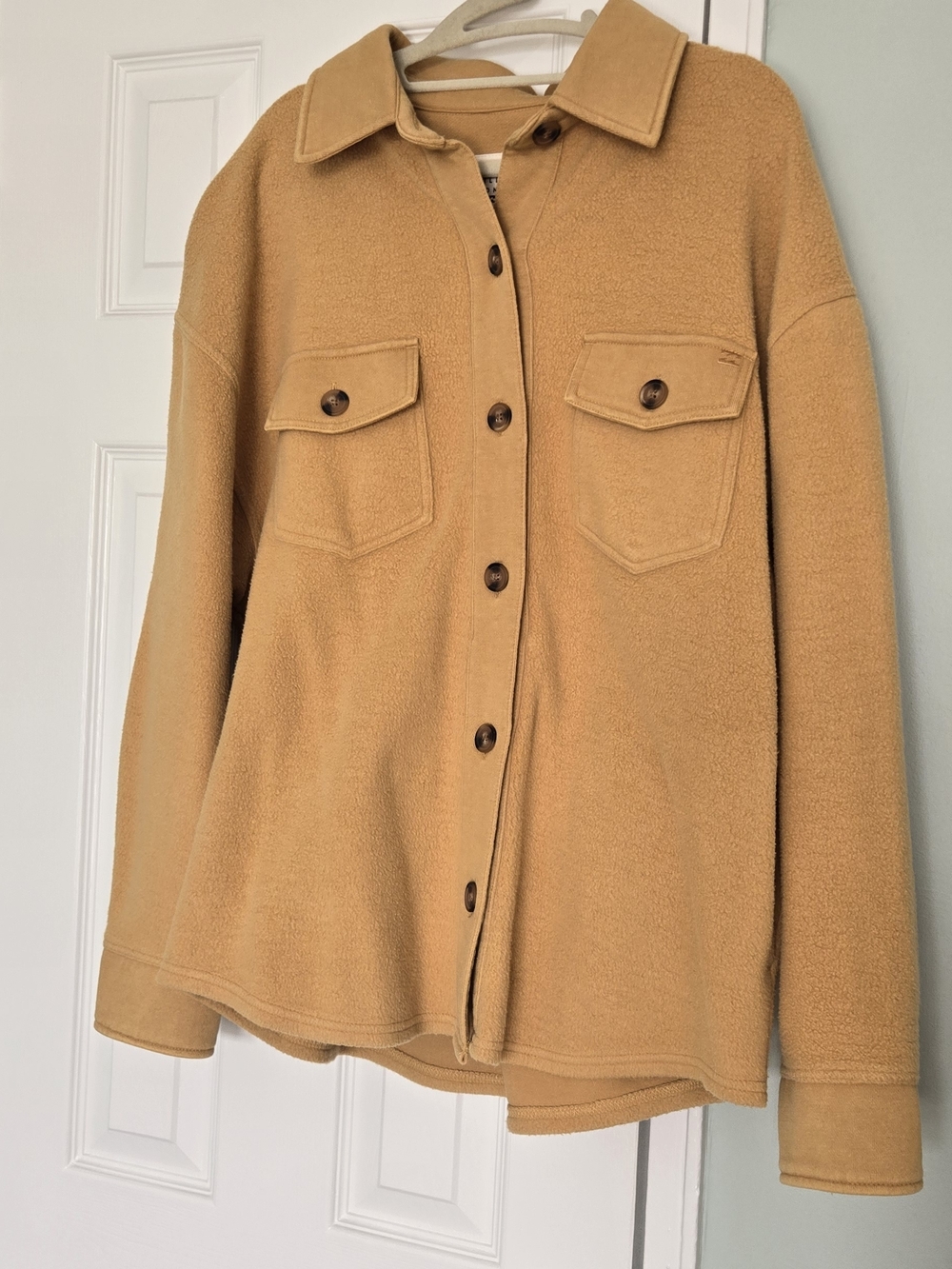 Billabong Fleece Button-Up Jacket - Mustard Yellow